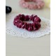 Little Posies Mini Scrunchie in Maroon